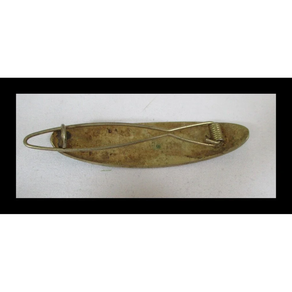 Alpaca Mexico Hair Barrett Women Turquoise Shell Inlay Butterfly Vintage BL-001